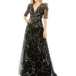 Embellished Formal Evening Dress