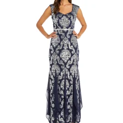 Embellished Formal Evening Dress