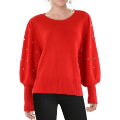 Embellished Knit Pullover Sweater