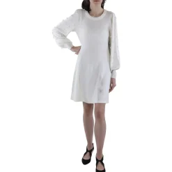 Embellished Knit Sweaterdress