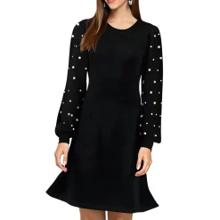 Embellished Knit Sweaterdress
