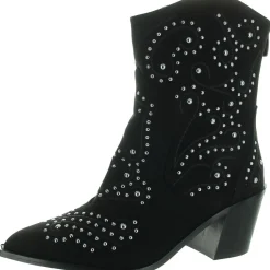 Embellished Mid-Calf Boots
