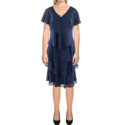 Embellished Midi Cocktail and Party Dress