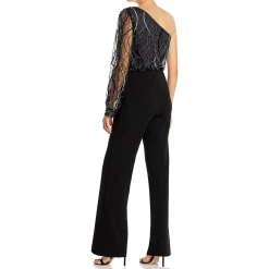 Embellished One Shoulder Jumpsuit
