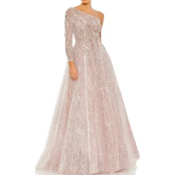 Embellished Tulle Evening Dress