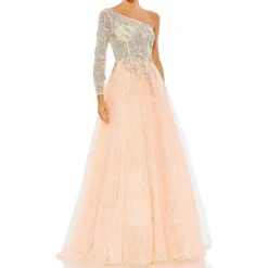 Embellished Tulle Evening Dress
