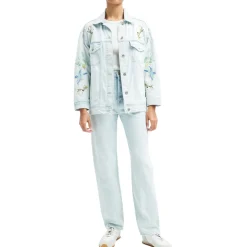 Embroidered Denim Trucker Jacket