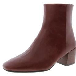 Emilie Zipper Faux Leather Booties