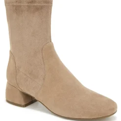 Emily Suede Block Heel Booties