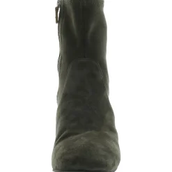 Emily Suede Block Heel Booties