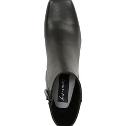 Emma Faux Leather Square Toe Ankle Boots