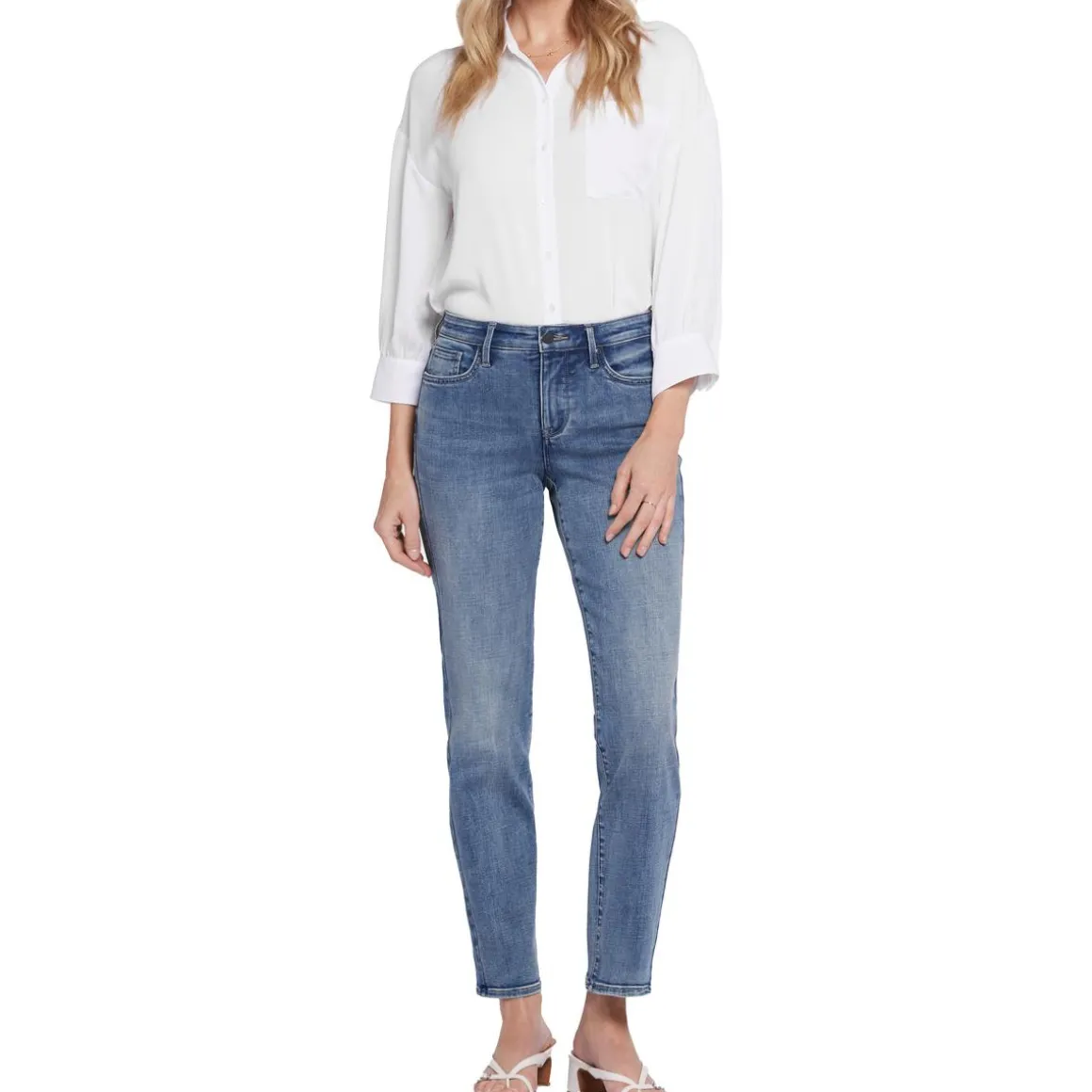 Emma Relaxed Denim Straight Leg Jeans