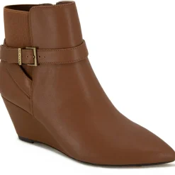 Emmie Faux Leather Wedge Boots