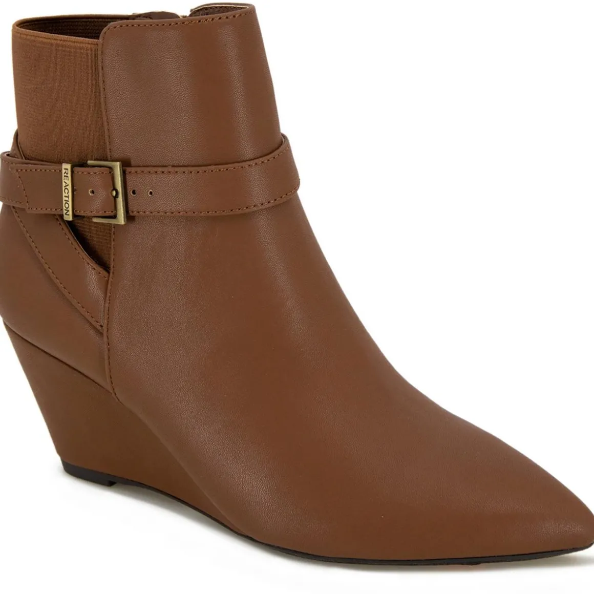 Emmie Faux Leather Wedge Boots