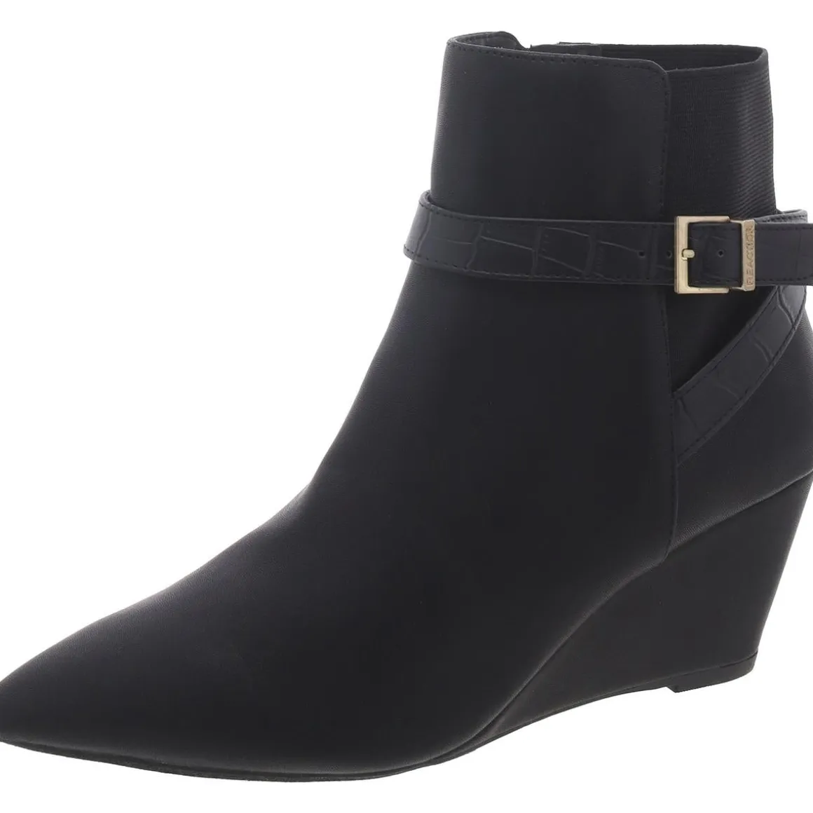 Emmie Faux Leather Wedge Boots