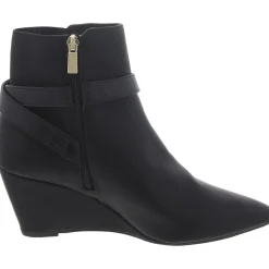 Emmie Faux Leather Wedge Boots