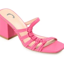 Emory Faux Leather Slip-On Slide Sandals