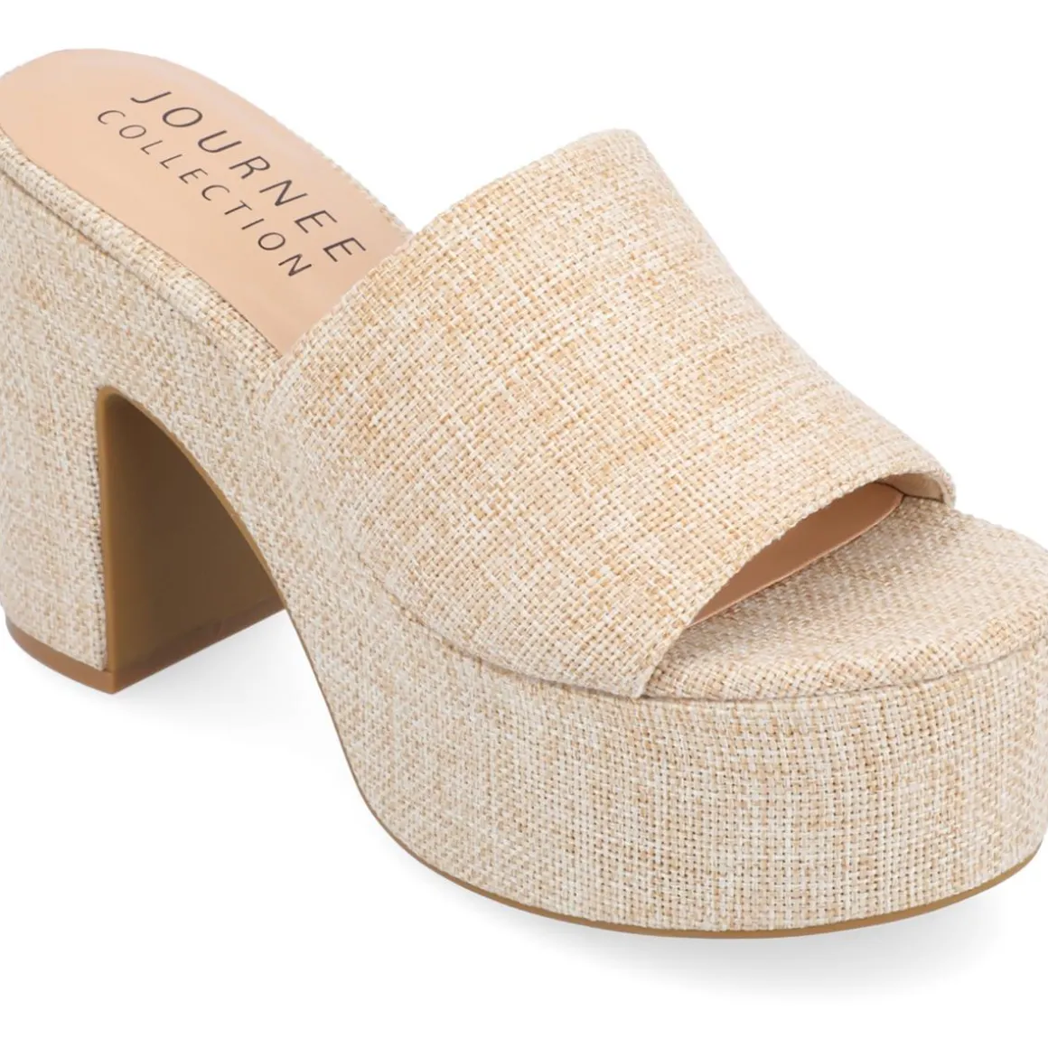 ENYYA Slide Open Toe Platform Heels