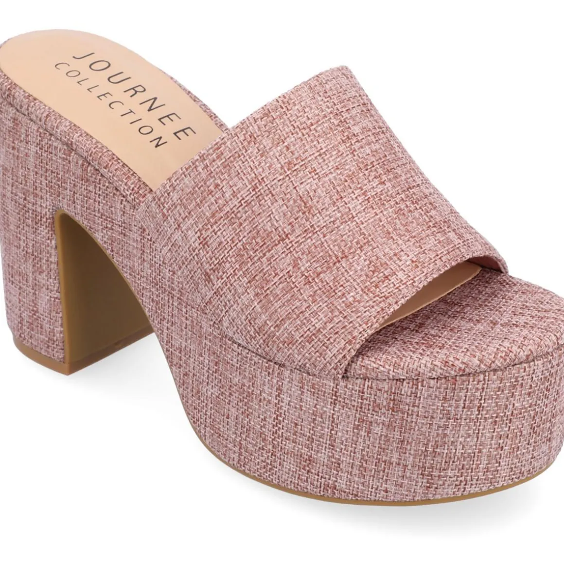 ENYYA Slide Open Toe Platform Heels