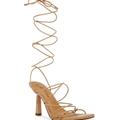 Eross Cushioned Footbed Strappy Heels