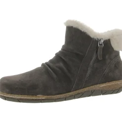 ETERIC Suede Faux Fur Lined Booties
