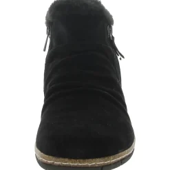 ETERIC Suede Faux Fur Lined Booties