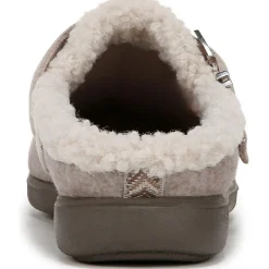 Eternity Buckle Faux Fur Slide Slippers