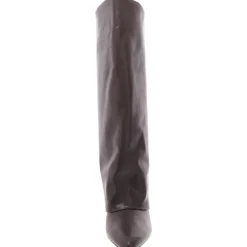 Evanderwc Faux Leather Cuffed Knee-High Boots
