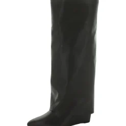Evannder Fold-Over Wedge Boots