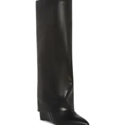 Evannder Fold-Over Wedge Boots