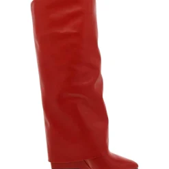 Evannder Fold-Over Wedge Boots