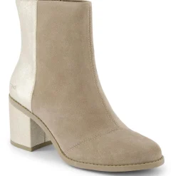 EVELYN Metallic Suede Ankle Boots