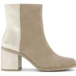 EVELYN Metallic Suede Ankle Boots