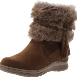 Everett Leather Faux Fur Mid-Calf Boots