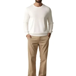 Extra Fine Merino Sweather Solid Knit Crewneck Sweater