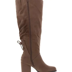 Extra Wide Calf Faux Suede Knee-High Boots