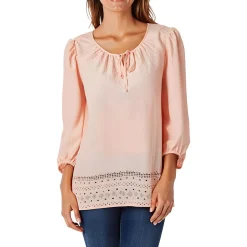 Eyelet Cotton Blouse