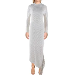 Eyelet Fringe Maxi Dress