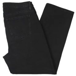 Faded High Rise Straight Leg Jeans
