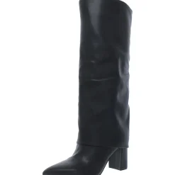 Fadila2 Block Heel Pointed Toe Knee-High Boots