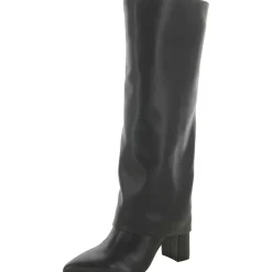 Fadila2 Block Heel Pointed Toe Knee-High Boots