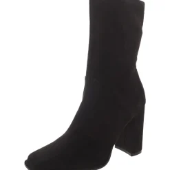 Fairy Faux Suede Square Toe Mid-Calf Boots