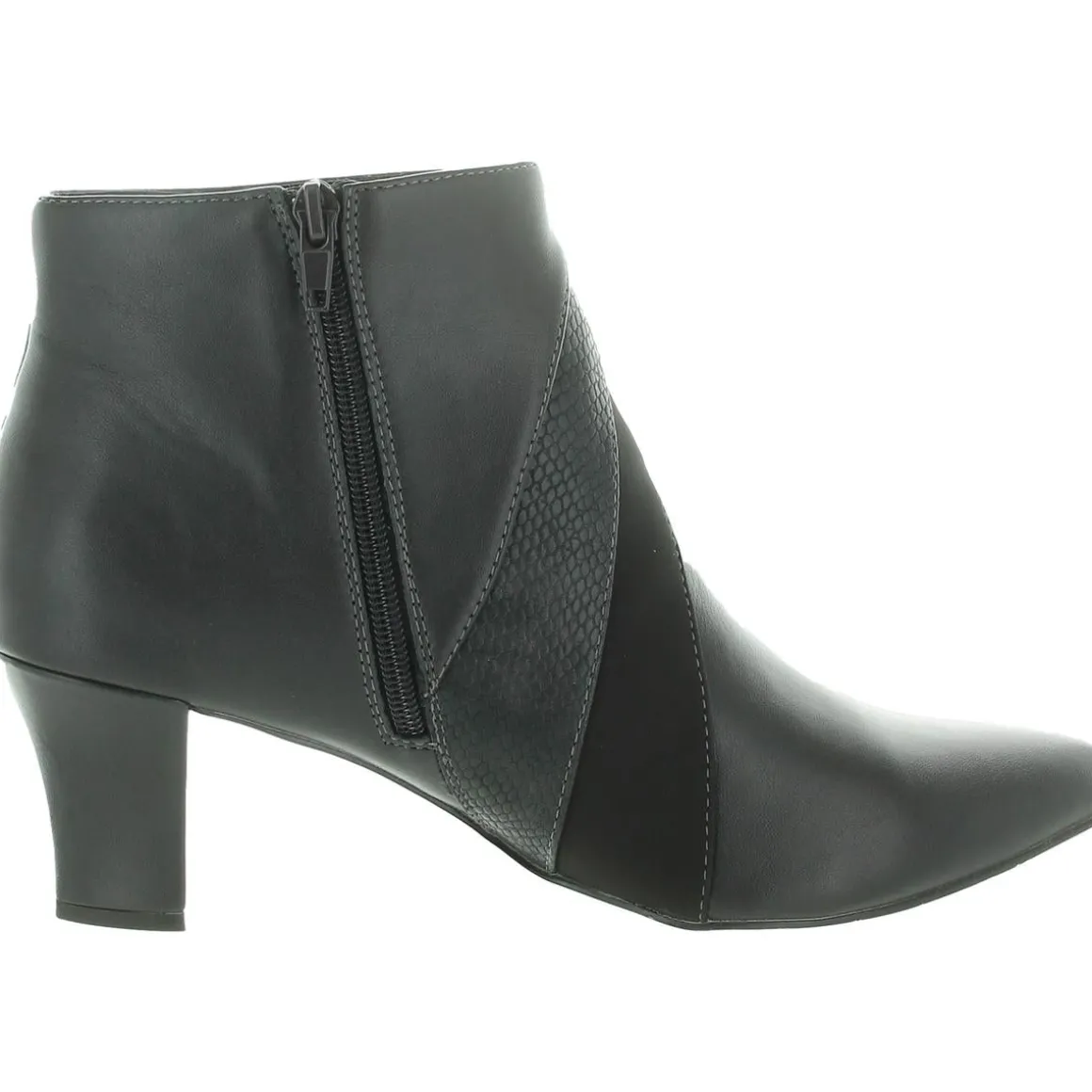 Falcon Zip Up Pointed Toe Booties