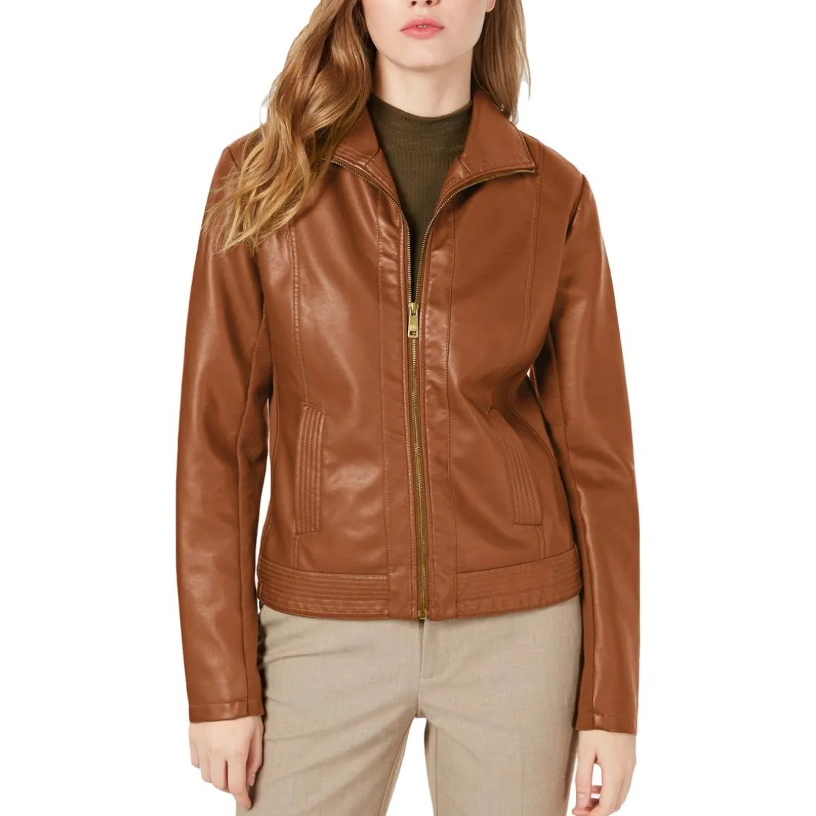 Fall Short Leather Coat