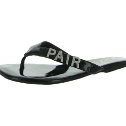 Fantasia Patent Embellished Flat Sandals