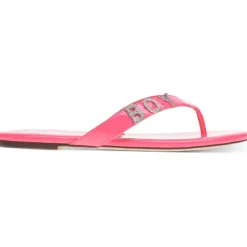 Fantasia Patent Embellished Flat Sandals