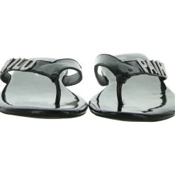 Fantasia Patent Embellished Flat Sandals