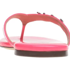 Fantasia Patent Embellished Flat Sandals