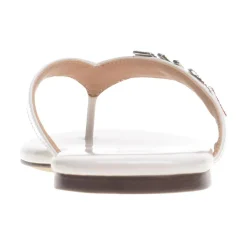 Fantasia Patent Embellished Flat Sandals