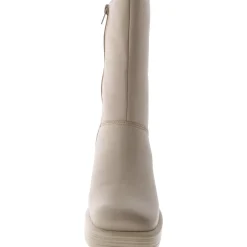 Fantsie Leather Square Toe Mid-Calf Boots